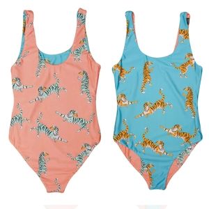 Pizza Tiger Reversible Swimsuit